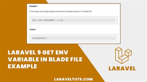laravel get env value in blade