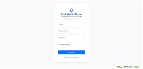 laravel login example step by step