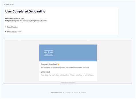 laravel notification mail template