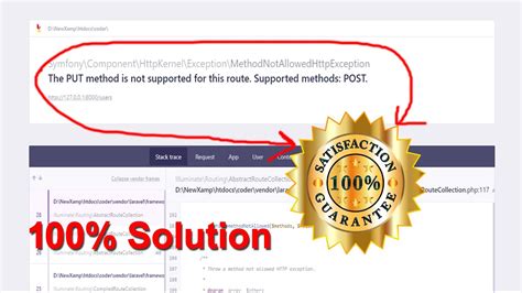 laravel put method not supported