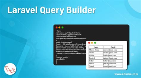 laravel query builder example