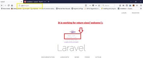laravel redirect route not working