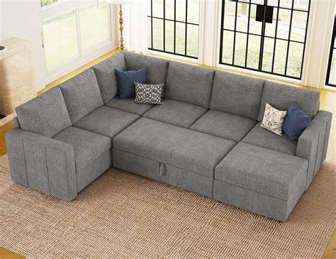 large sleeper sofa with storage