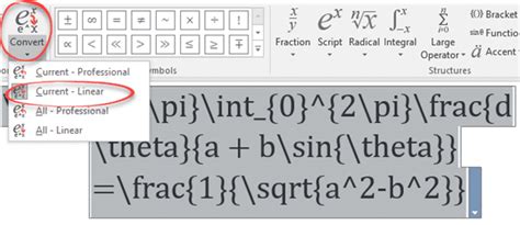 latex code in word