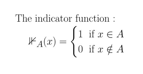latex indicator function