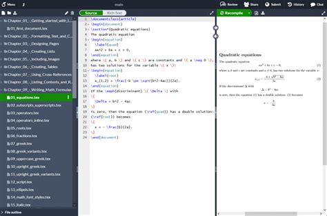 latex list code