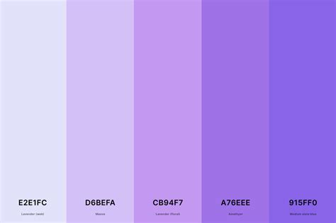 lavender hex code palette