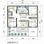 layout rancangan rumah 4x5