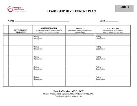 leadership development plan template example