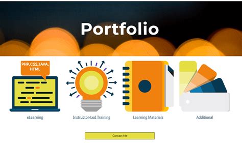 learning design portfolio examples