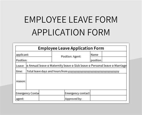 leave maintenance format in excel