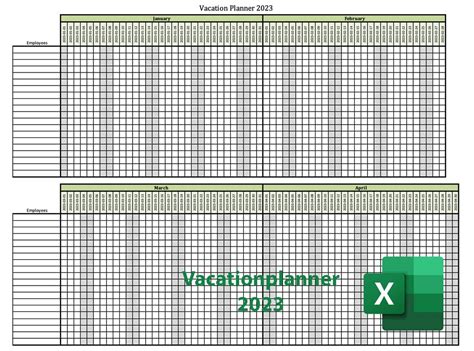 leave planner excel template 2023