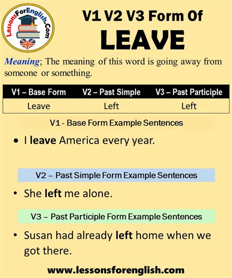 leave third form