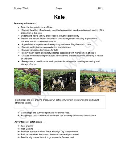 leaving cert ag science project example pdf