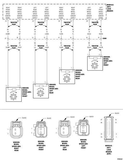 left front wheel speed sensor circuit intermittent
