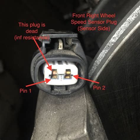 left front wheel speed sensor circuit not plausible