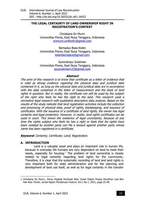 legal certainty