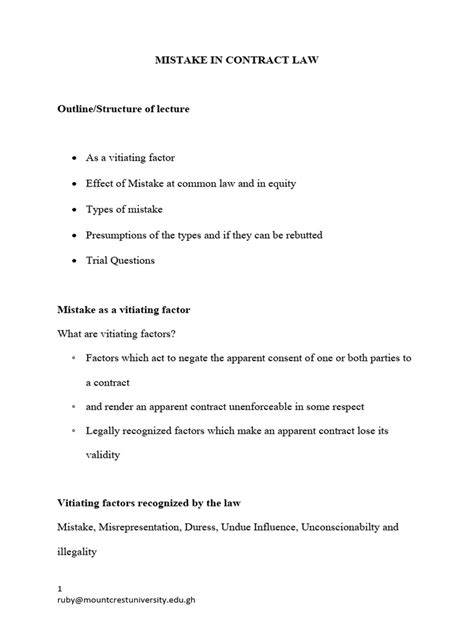 legal document mistake
