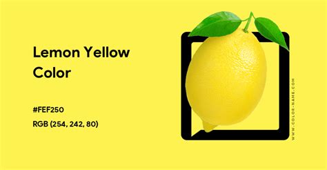 lemon yellow color hex code