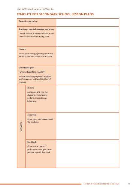 lesson note format for secondary school pdf