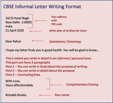 letter writing format class 12 cbse 2024