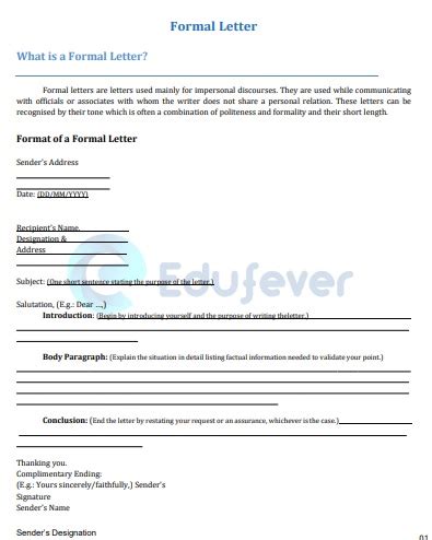 letter writing questions and answers pdf class 9