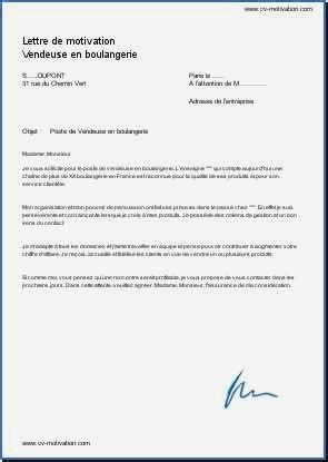 lettre de motivation vendeuse boulangerie sans expérience