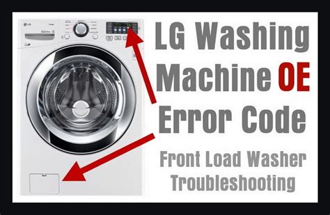 lg front load oe error code