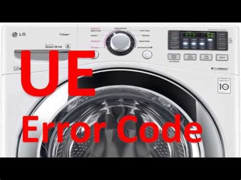 lg front load washer ue error code fix