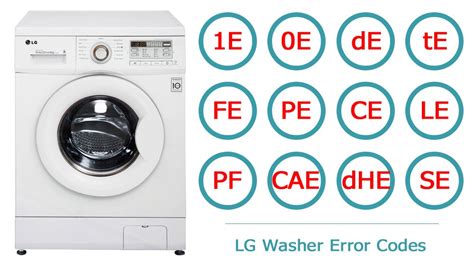 lg front load washing machine error code 0e
