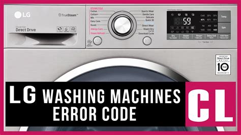 lg top loader washing machine error code cl