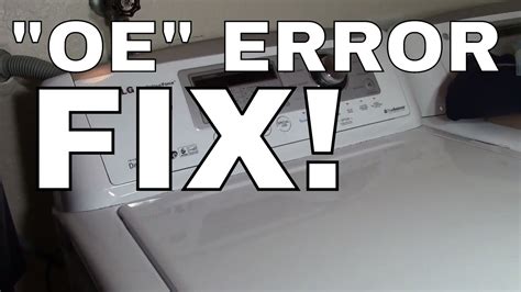 lg washing machine won't spin no error code