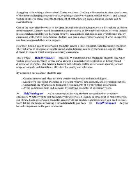 library based dissertation example pdf