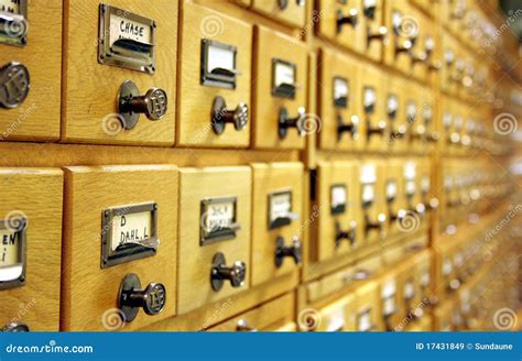 Library Catalogue Drawers