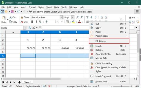 libreoffice calc number format