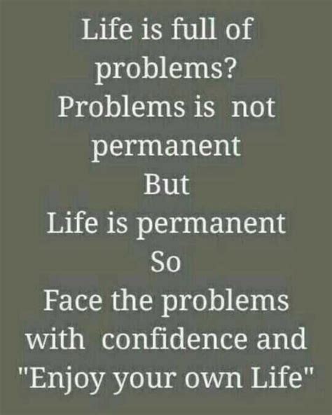 life is full of problems problems is not permanent meaning in hindi
