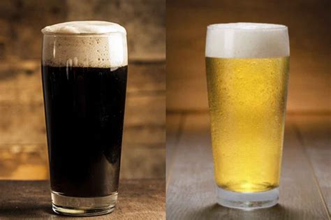 light and dark beer examples