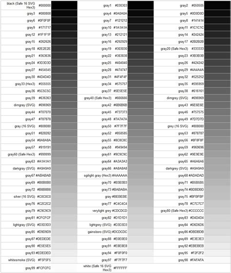 light black css color code