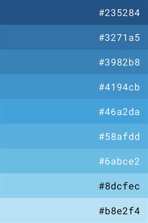 light blue gradient colour code