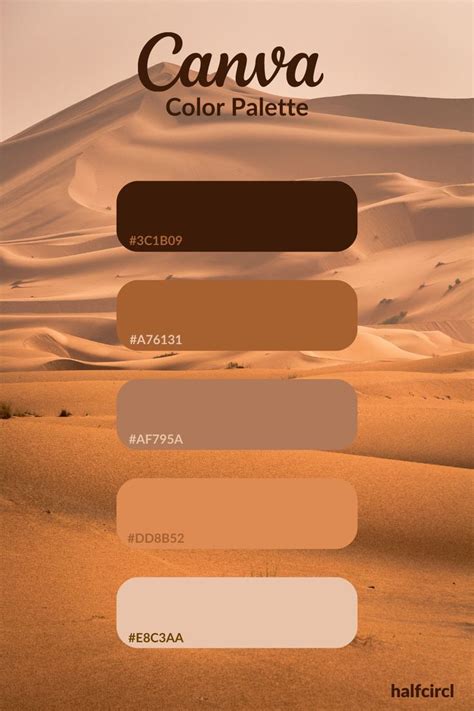 light brown colour code in canva