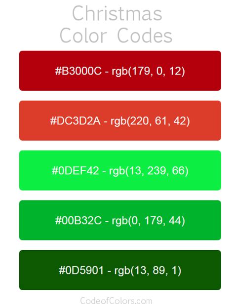 light christmas green hex code