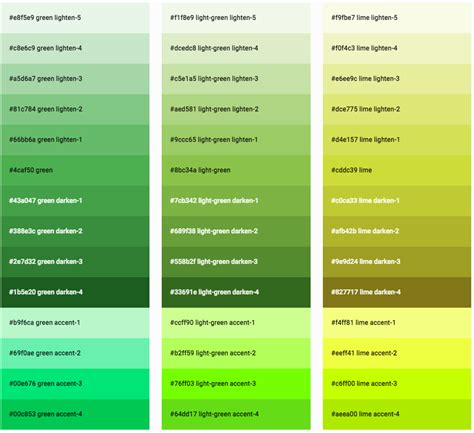 light green css code