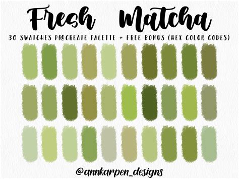 light matcha color code