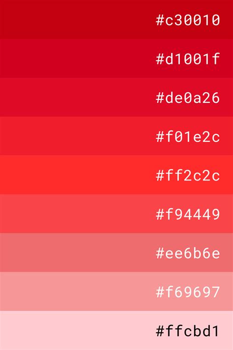 light red html code