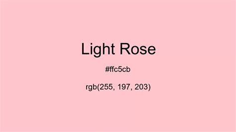 light rose color code