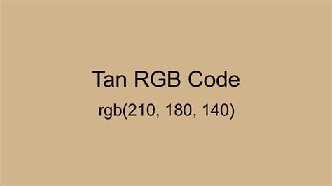 light tan rgb code