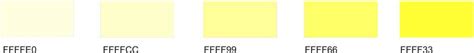 light yellow html color code