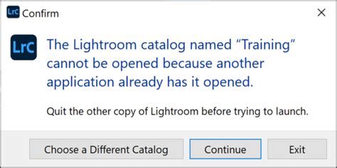Lightroom Cannot Open Catalog Because Not Writable
