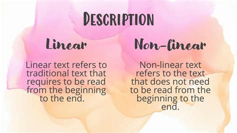 linear and nonlinear examples in english