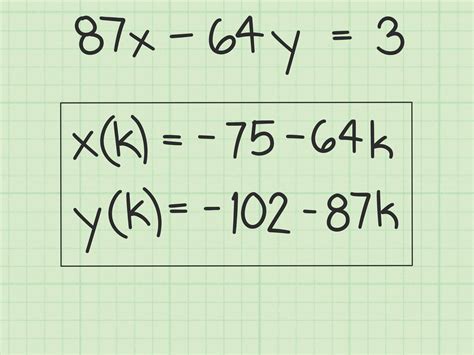 linear diophantine equation examples with solutions
